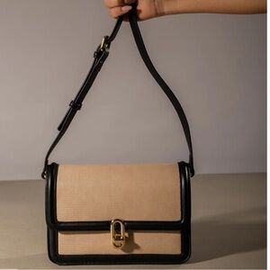 Jules Kae Mia Bag Blush Lizard Black NWT